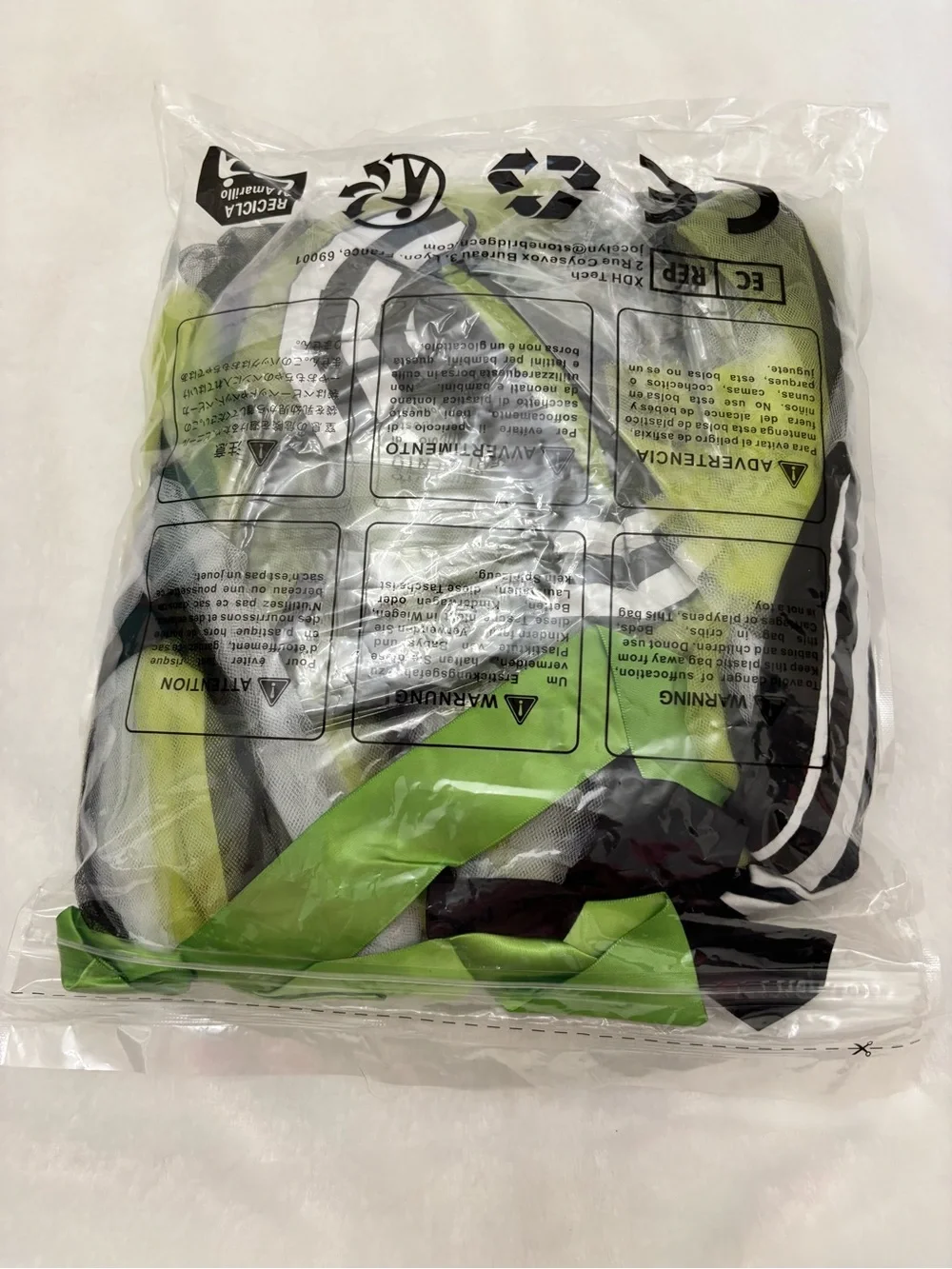 Beetlejuice Girls Size Medium Age 9 10 Striped Black & Lime Green Tutu Costume